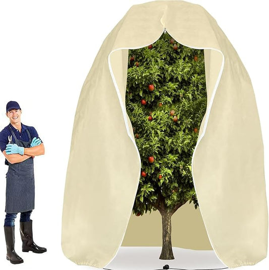 Plant Covers Freeze Protection,98.7 X 142 Inches Frost Protection Covers For Plants, Zippered Drawstring,Suitable For Large Shrubs And Potted Plants.