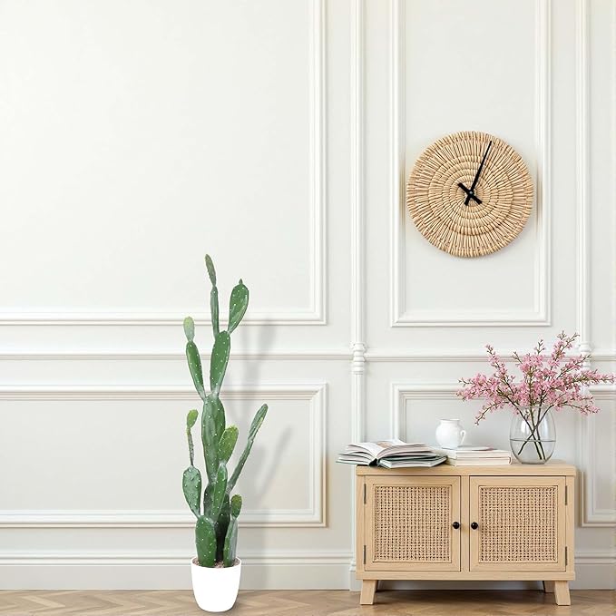 42Inch Artificial Cactus Faux Cacti Fake Cactus Saguaro Potted Plants for Indoor Outdoor Home Offices Store Decoration