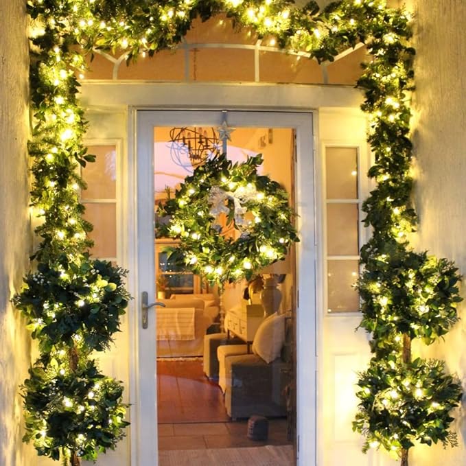 Toodour Christmas Lights Outdoor, 328ft 1000 LED String Lights, Timer, Waterproof 8 Modes Outdoor Christmas String Light - Twinkle Light for Tree Home Garden Yard Wedding Party Xmas Decor(Warm White)