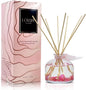 LOVSPA Reed Diffuser Set, Moroccan Rose Scented Oil Diffuser with Sticks, Home Fragrance Accessories for Bathroom Shelf Decor, Aroma Diffusers for Home or Office Desk, USA Made