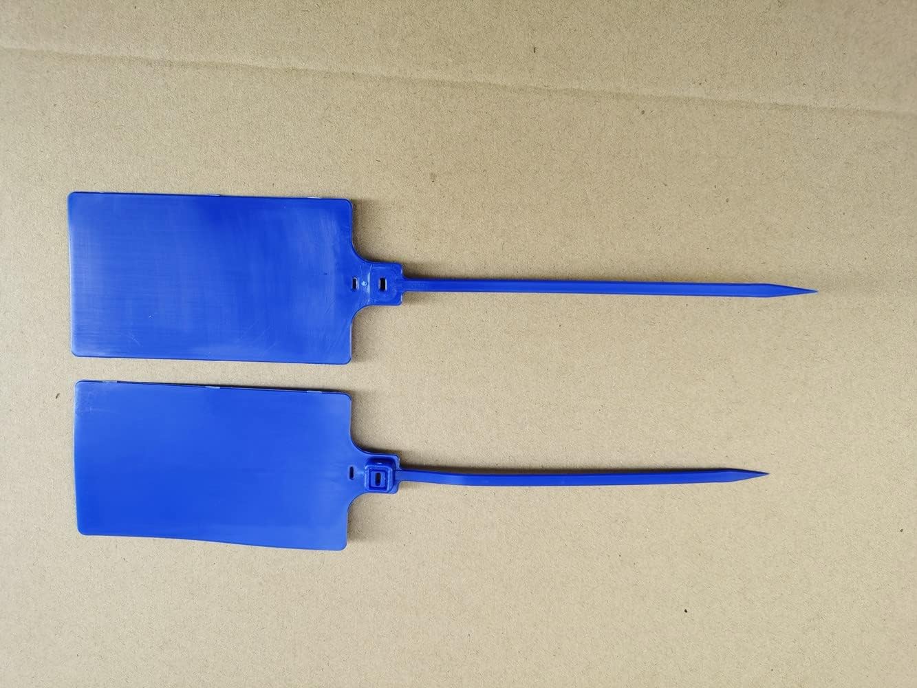 Plastic Seals Shipping Tags Logistics Use Big Sign Tie Large Label Tie, 255mm Total Length, Package of 100pcs (Navy Blue)