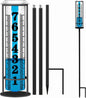 Rain Gauge outdoor, Upgraded Accurate Rain Gauges Outdoors best rated, Thickened Transparent Plastic Rain Measure Gauge for Yard, Adjustable Height Large Rain Measuring Tool for Garden, Easy to Read