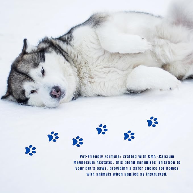 Blue Artic Fox CMA Ice Melt 20 lb Pet Safe De-Icer Works in Extreme Winter Conditions Safe for Driveways, Sidewalks & Steps