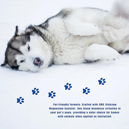 Blue Artic Fox CMA Ice Melt 20 lb Pet Safe De-Icer Works in Extreme Winter Conditions Safe for Driveways, Sidewalks & Steps