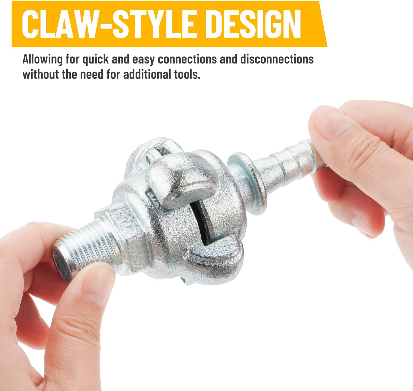 8PCS 1/2'' NPT Iron Air Hose Fitting, Universal Coupling Chicago Fitting 1/2'' for Male End, Female End