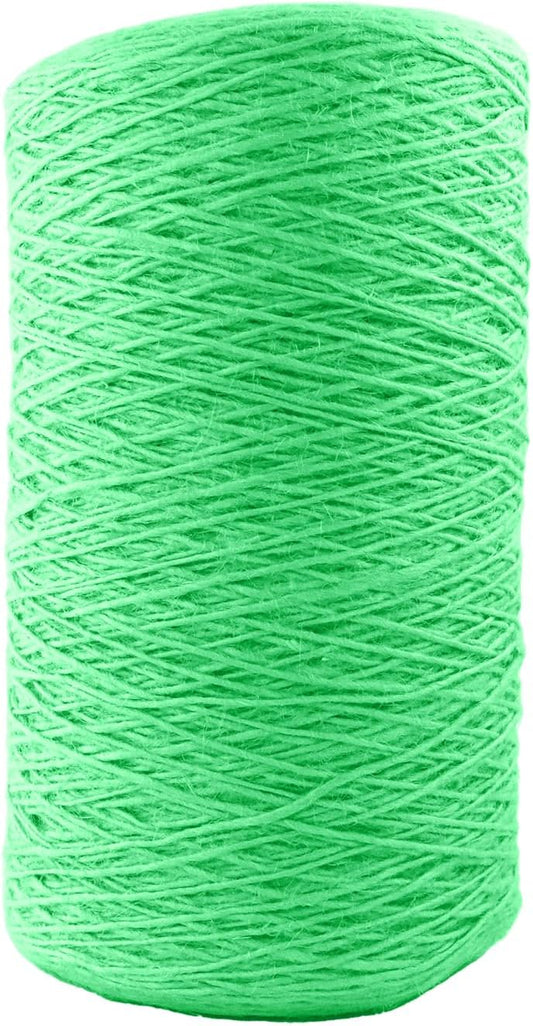 1mm x 1000 Feet Light Green Jute Rope, Twine for Gardening Tomato Climbing Plant Tie Floristry Crafts Gift Wrapping Packing Decor