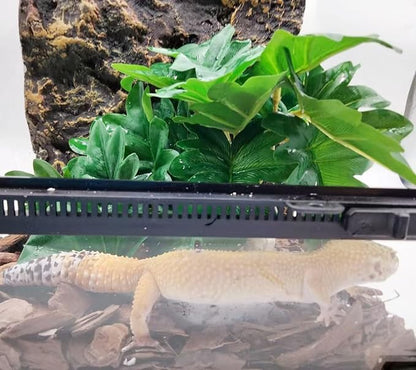 Reptile Fake Plants for Terrarium Artificial Tank Decor Accessories Suitable for Bearded Dragon Ball Python Crested Leopard Gecko Lizard Chameleon Snake-Philodendron selloum