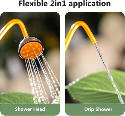 Watering Can for Seedlings, Tiny Watering Bottle for Small Desk Plants Andsucculent Plants 0.45L (Brown)