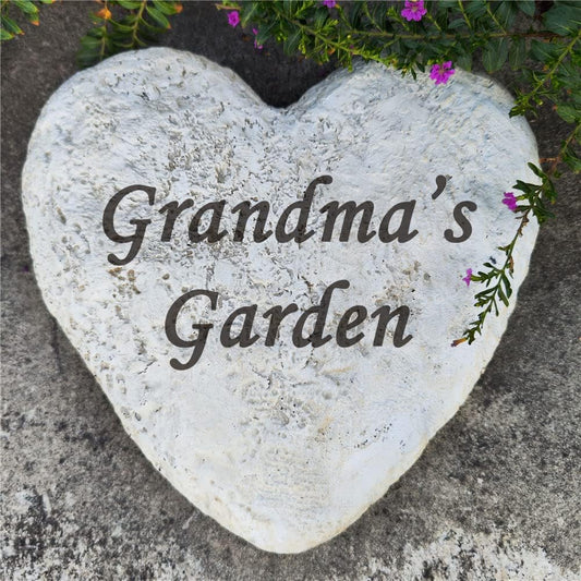 Personalized Garden Memorial Stones Engraved Rocks with Any Message, Decorative Grave Memorial Plaques Rocks for Loved Ones Outside Cemetery Decoration, Resin, 8.6" x 8.6"