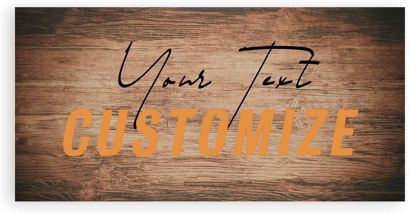 Custom Quotes Wall Decor Personalized Text Names Canvas Prints Create Wall Art Sign Ready to Hang (8x16in)