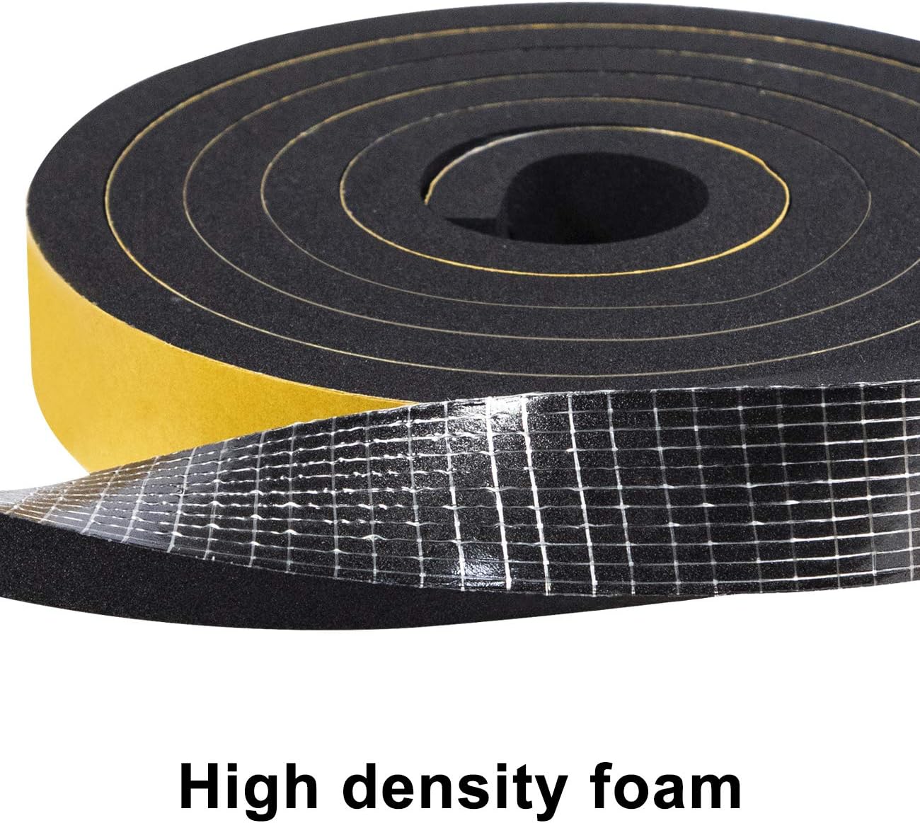 TORRAMI Adhesive Foam Tape 1 inch W X 3/8 inch T, Closed Cell Foam Weather Strip Seal Insulation (Total 13 Ft Length, 2 Rolls of 6.5 Ft Each)