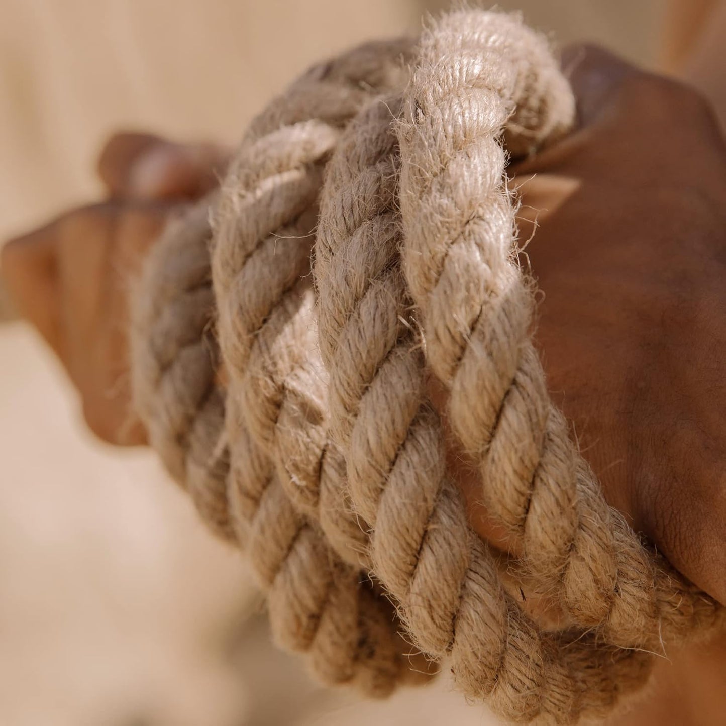 Versatile 1 Inch x 50 Ft Jute Rope from IMROPE: Perfect for DIY Projects, Home Decor, Gardening and Relaxing in a Hammock.