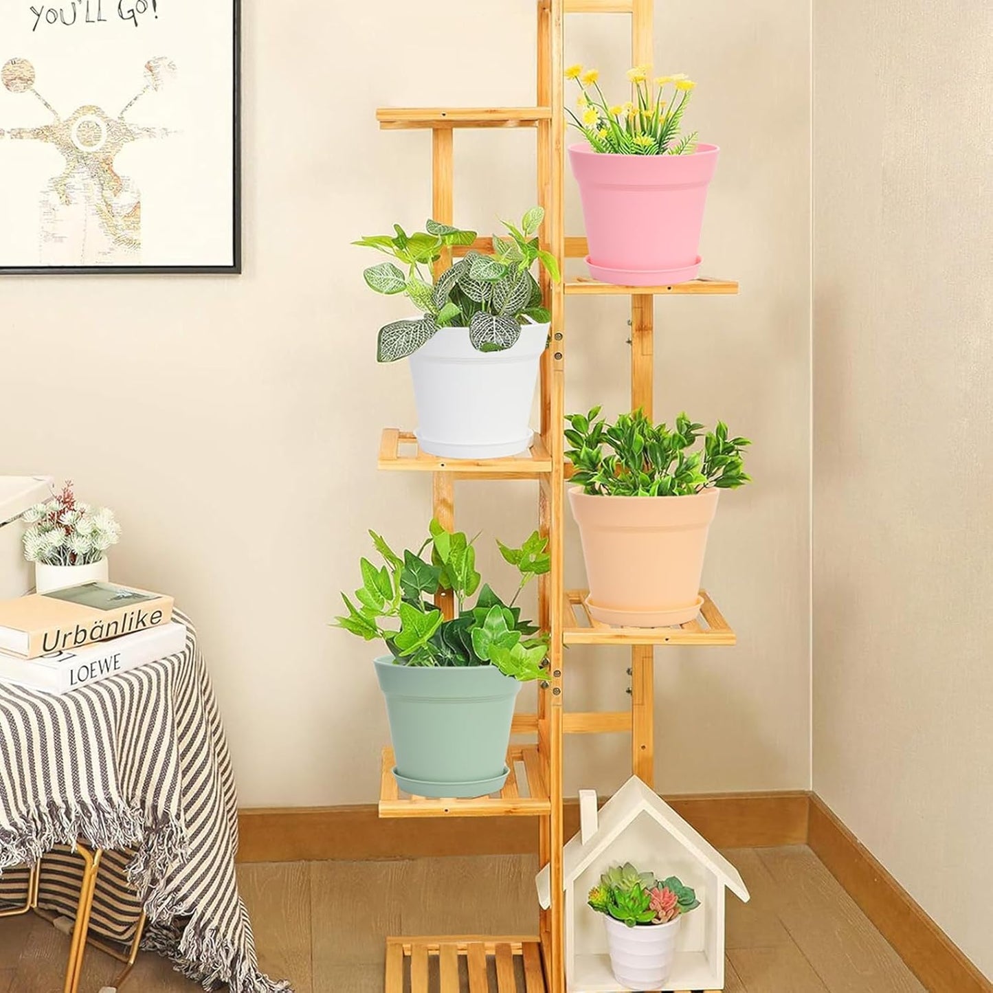 GARDIFE 20 Pack 6 inch Plant pots, planters for Indoor Plants, Flower pots, Color