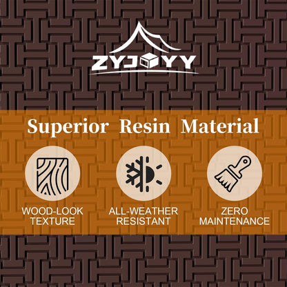 90 Gallon Resin Deck Box, Weatherproof Outdoor Storage Box for Patio, Garden, Pool, and Yard, Lockable Waterproof Bin for Tools, Cushions, and Accessories, Brown