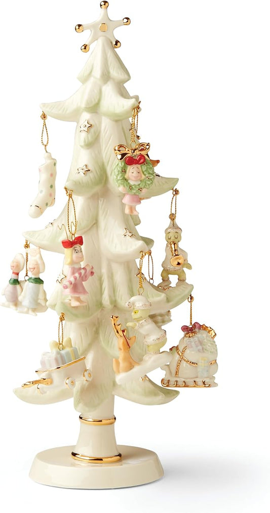 Lenox 6216816 How The Grinch Stole Christmas 12-Piece Ornament Tree, Display Stand
