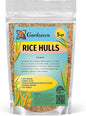 Gardenera Rice Hulls for Potting Applications - Promote Root Development, Water Efficiency, and Disease Resistance - 5 QUARTS