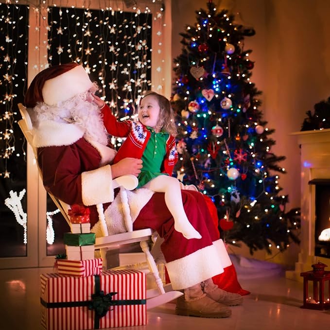 XTF2015 170ft 500 LED Christmas Lights Outdoor, 3 in 1 Color Changing Christms Tree Lights with 11 Modes and Remote for Outdoor Indoor Decor (Warm White & Multicolor & Combination) (170FT)