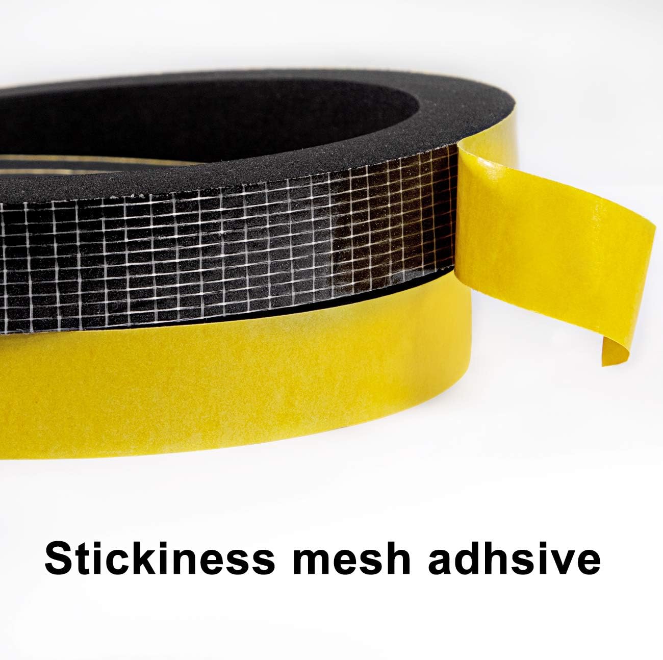 TORRAMI Foam Seal Tape 1 inch W x 3/4 inch T x 6.5 Ft Length,High Density Foam Weather Strip Neoprene Stripping with Adhesive (Total 13 Ft Length, 2 Rolls of 6.5 Ft Each)