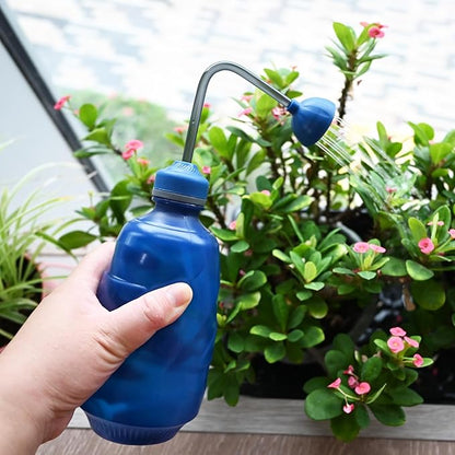 2 Pack Watering Can for Seedlings, Small Watering Can for House Plant Garden Flower 15oz/450ml (Blue)