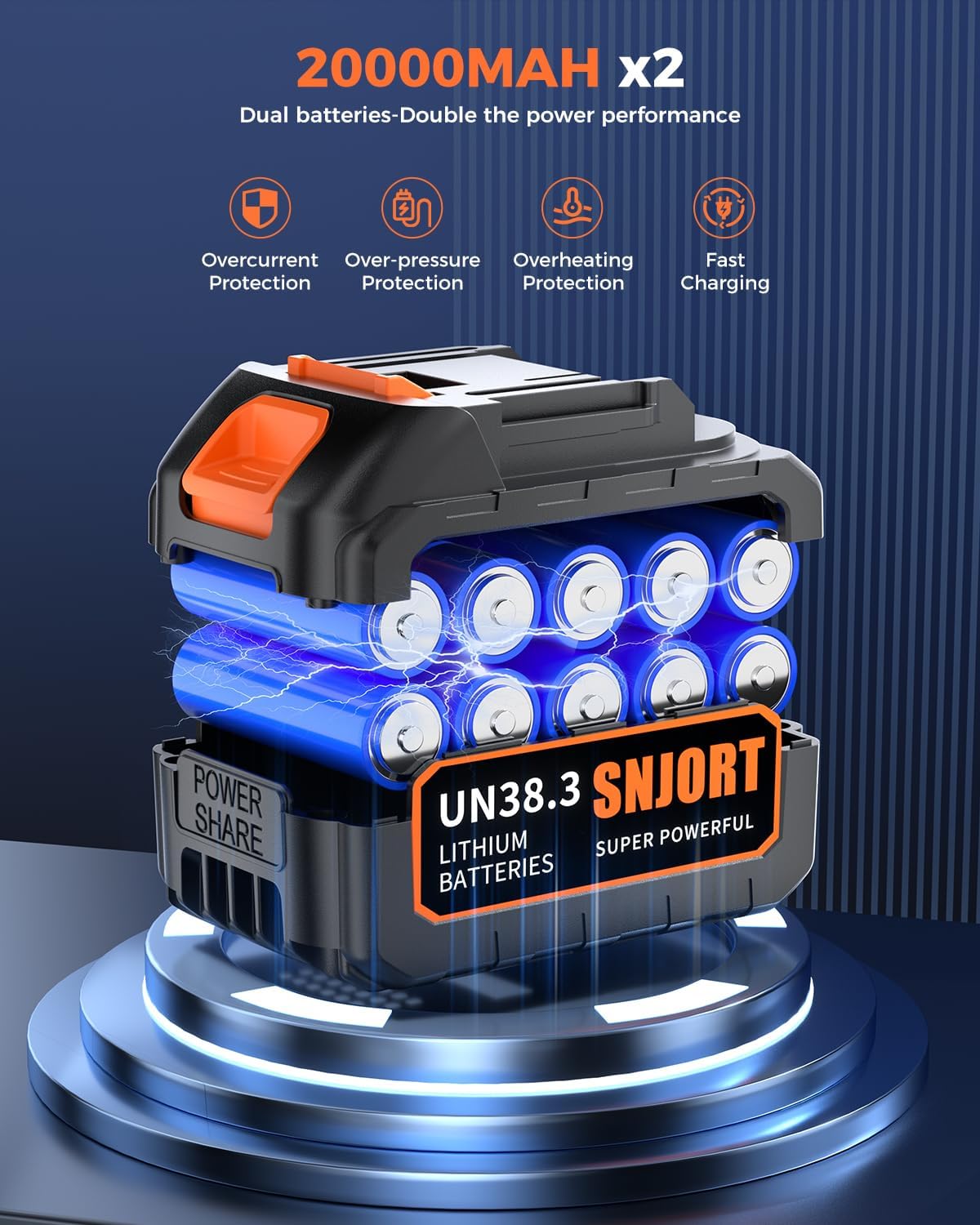 Leaf Blower Cordless with Battery and Charger,800,000 RPM,Extended Nozzle,Lightweight Handheld Design,Blower for Patio Cleaning,car Blowing Water,Blowing Leaves and Dust（Burnt Orange）