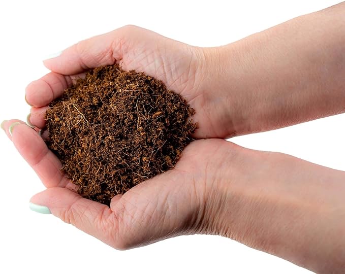 Premium Organic Coconut Coir Mix for Home Gardening - All Natural Soil Amendment - PH Balanced and Double Washed Coco Coir by Gardenera (2 Quart Bag)