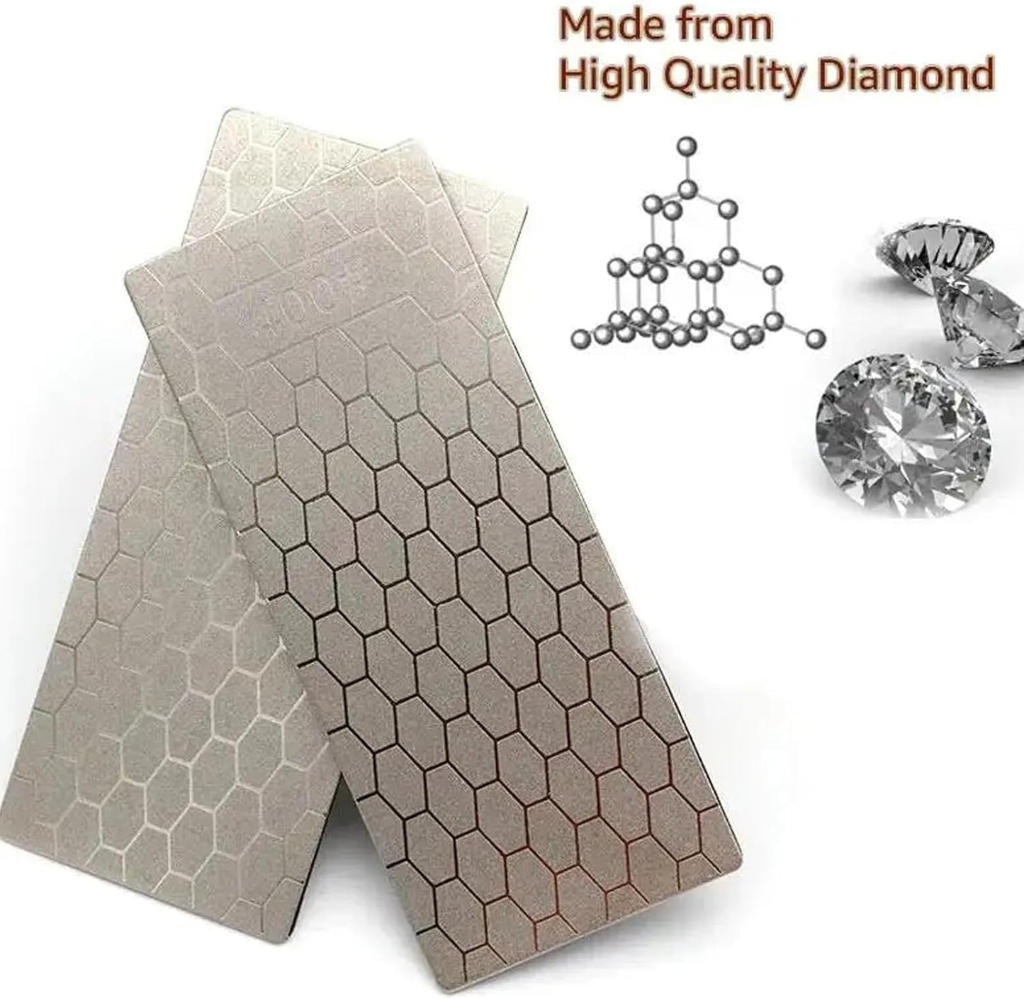 Diamond Sharpening Stone Set,12 Pcs Diamond Lapping Plate Coarse/Medium/Fine Grit Sharpener, 150/180/240/400/600/800/1000/1200/1500/2000/2500/3000 Grit，Perfect Assistance Sharpener Angle Guide