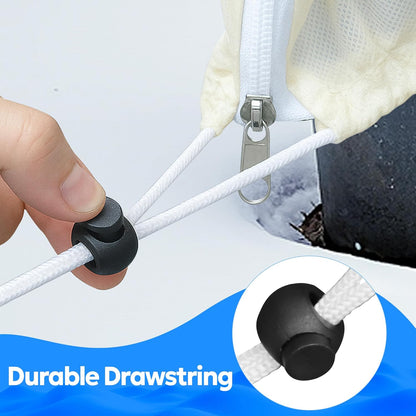 MIXC Plant Covers Freeze Protection, 23.6''×23.6'' Winter Cold Weather Frost Blankets Shrub Jacket with Drawstring Reusable Frost Protection Cloth for Outdoor Plants Fruit Tree Potted (2 Pack)