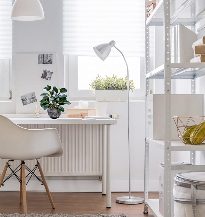 AlphaAcc Artificial Plants Potted Real Looking Small Faux Plant with Rustic Black Cement Planter for Kitchen Office Desk Bookshelf Decor (Ficus Plant)