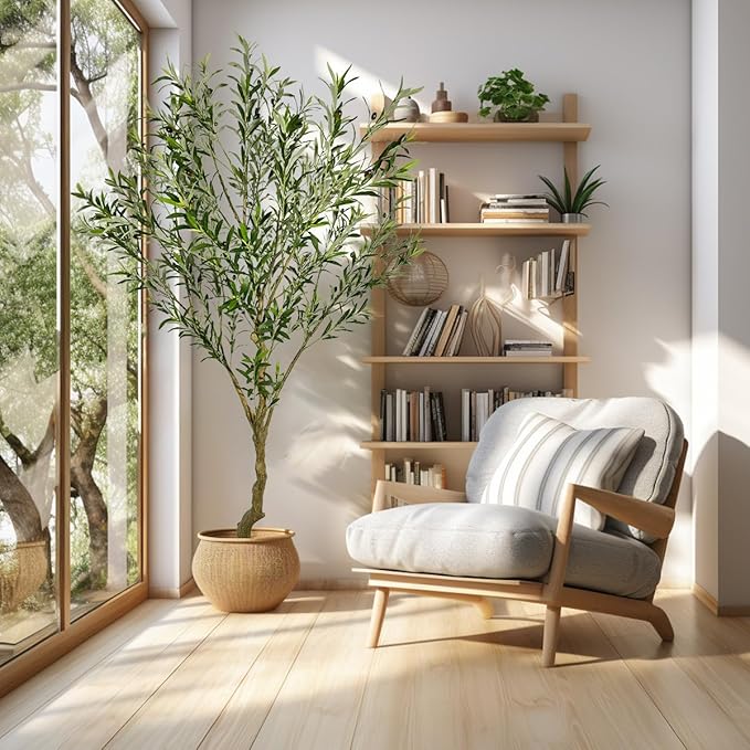 7ft Artificial Olive Tree Fake Tree Interior Decoration Tree Artificial Tree Fauk Tree