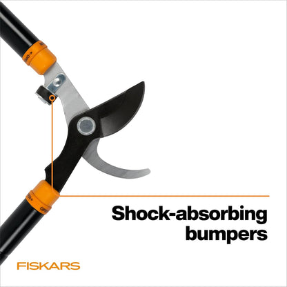 Fiskars Loppers for Tree Trimming, Heavy Duty, with Extendable Handle (24.5"-37" Range), Sharp Bypass Steel Blade Tree Branch Cutter up to 1.5-Inch Diameter Cut Capacity