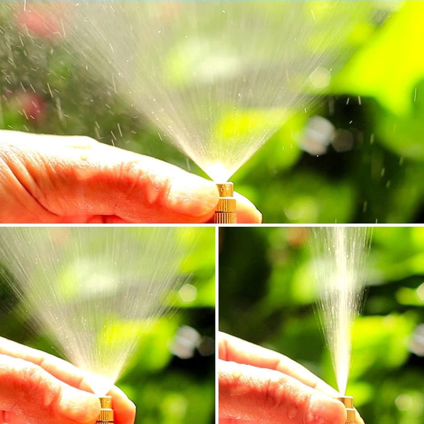 New drip Irrigation kit, Automatic Garden Watering System, Quick Connector and 360-degree Bending Dropper atomizing Copper Nozzle, Garden Plant Lawn Courtyard Watering System.(13 Spray nozzles)