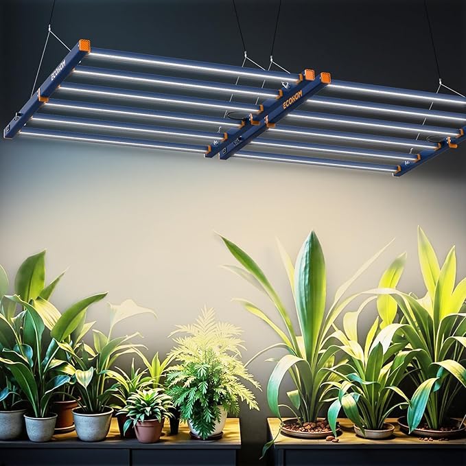 LED Grow Light, 720W Grow Lights for Indoor Plants, Full Spectrum Growing Light Plant Foldable & Hanging Growing Lamps, Daisy Chain Dimmable Grow Lamp, Commercial for 5x5ft Coverage in Grow Tent