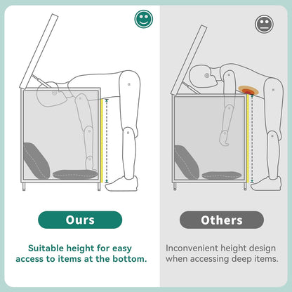 YITAHOME 200 Gallon Large Wicker Deck Box w/Storage Net, Rattan XL Outdoor Storage Box Patio Cushion Storage, Patio Storage Box for Garden Tools, Pool Sports Equipment (Grey)