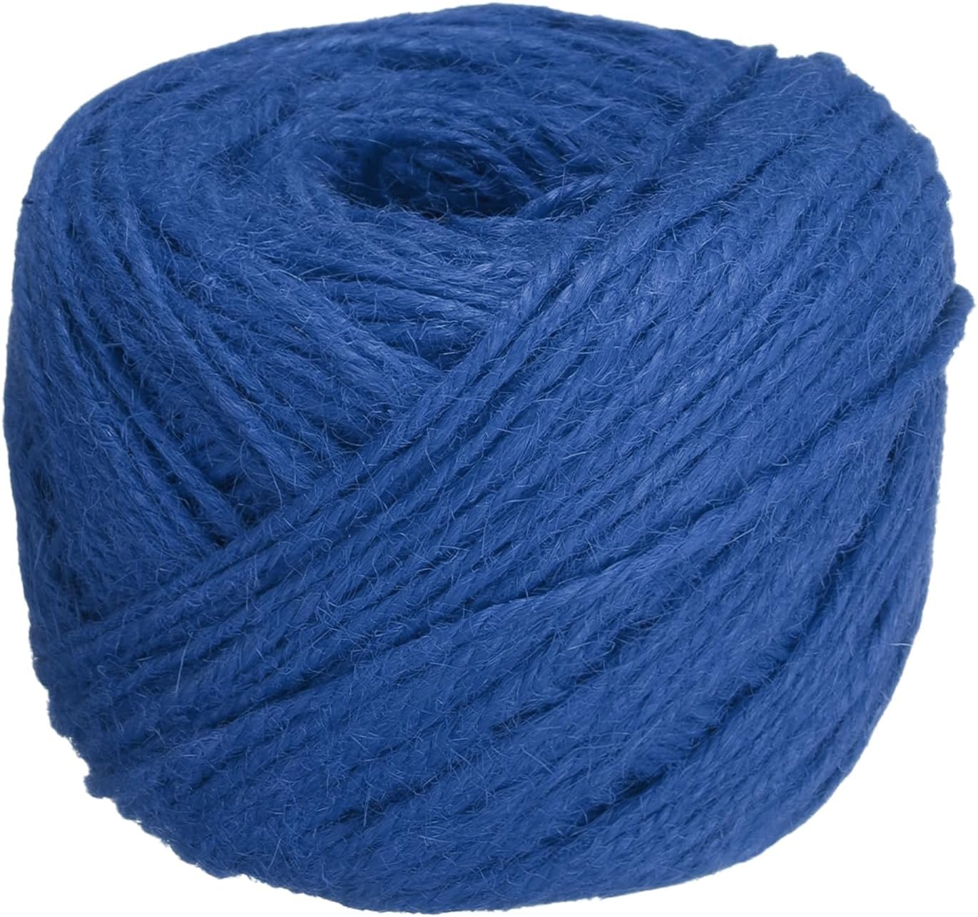 uxcell 328 Feet Natural Jute Twine String,2mm Thin Garden Twine Rope Colored Plant String Cord for DIY Art Crafts Gift Wrapping Decoration Packing Gardening Plant Hanger,Blue