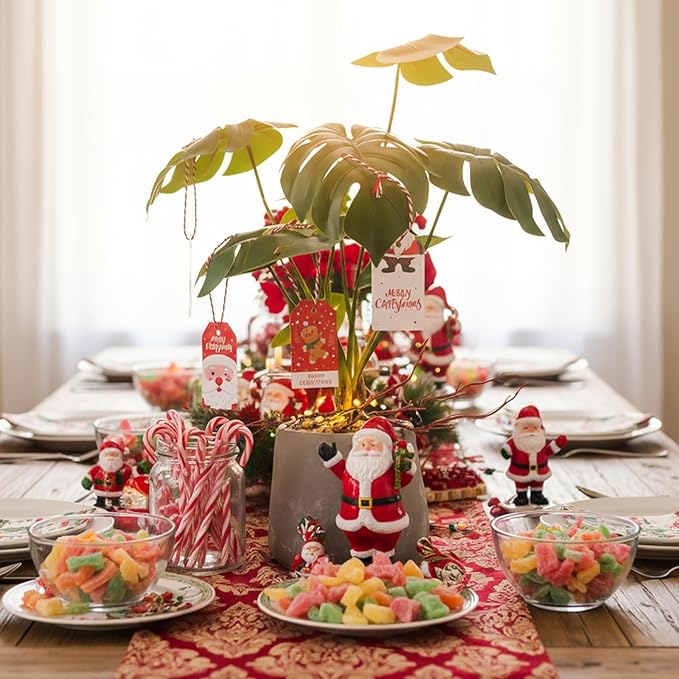 Fake Plants Large Artificial Monstera Faux Potted Plants Indoor Decoration, Faux Floor Plant for Indoor House Decor, Living Room, Bedroom, Office, House Plants