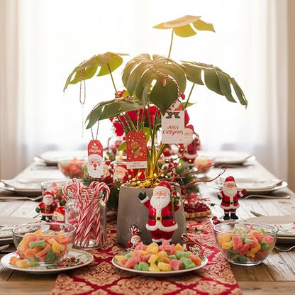 Fake Plants Large Artificial Monstera Faux Potted Plants Indoor Decoration, Faux Floor Plant for Indoor House Decor, Living Room, Bedroom, Office, House Plants