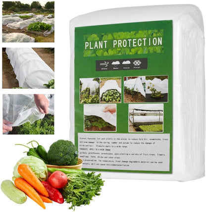 Plant Covers Freeze Protection 10 ft x 30 ft - Frost Blankets for Outdoor Plants, Durable Garden Cloth for Winter Frost & Sun Protection