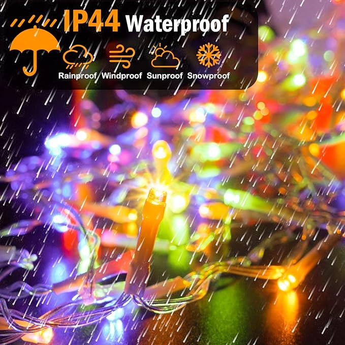 Hezbjiti Christmas String Lights Outdoor, 1000 LED 394ft 8 Lighting Modes Christmas Fairy Lights with Remote and Timer for Home, Birthday, Wedding, Party, Tree Decorations (1000 LED, Multicolor)