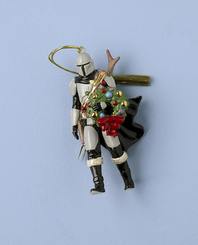 Lenox 897593 Mandalorian Ornament, Christmas, Holiday Decorations