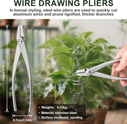 6 PCS Bonsai Pruning Tool Set, 6 Different Roles of Scissors to Meet All the Needs of the Usage Process, for Plant Pruning and Shaping, Free Your Hands and Easy to Finish the Work