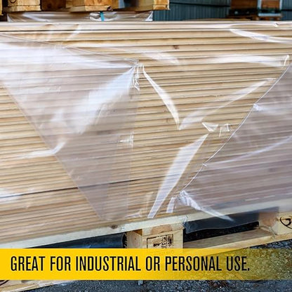 Aluf Plastics Plastic Sheeting - 20' x 100', 6 MIL Heavy Duty Gauge - Clear Vapor and Moisture Barrier Sheet Tarp/Drop Cloth for Greenhouses, Painting, Furniture Covers, Carpet Cover, Floor, Paint,