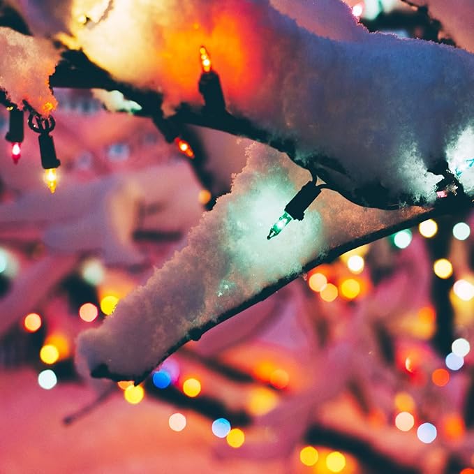 Christmas Lights - Battery Operated String Lights 50 LED String Lights Mini Lights with Auto-Timer and 8 Lighting Modes for Christmas Wreath Party Wedding Garden Home Decoration, Multicolor