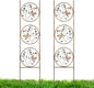 Set of 2 Butterfly Metal Garden Trellis for Climbing Plants, Decorative Vegetables Flowers Vine Trellis for Outdoor Patio 55'' H x 12.4'' W