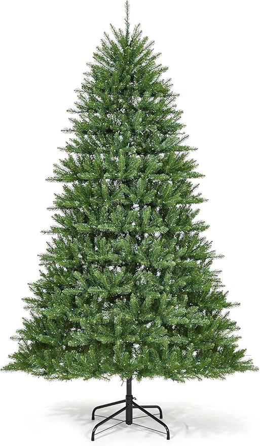GarveeHome 6ft Christmas Tree, Artificial Christmas Trees with Dense Branches Realistic Holiday Décor Tree with Base