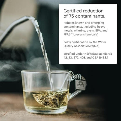 Brondell Coral UC300 Under Sink Water Filtration System – Reduces PFAS, Lead, & Chlorine in Drinking Water, Water Purifier with Designer Chrome Faucet – Quick Change Filter, WQA Gold Seal-Certified