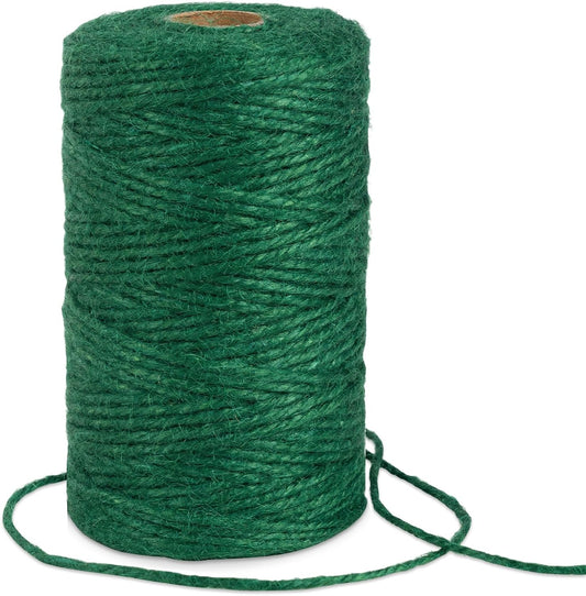 Garden Twine, 394 Feet 2mm Jute Twine,Baling Plant String,Gardening Jute for Climbing Plants,Tomatoes, Crafting Floristry 120-meter Green Hemp Rope, 2mm