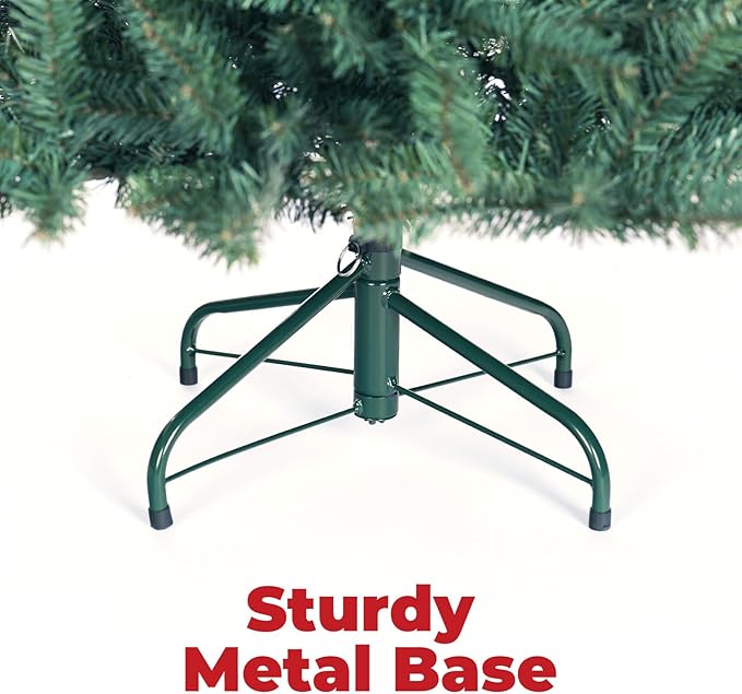 Christmas Tree 7ft Premium Hinged Blue Spruce Artificial Christmas Tree, Xmas Tree Unlit Full Christmas Trees,2368 Branch Tips