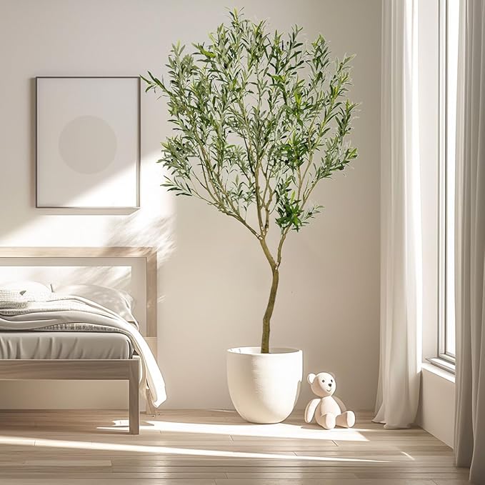 8ft Artificial Olive Tree Fake Tree Interior Decoration Tree Artificial Tree Fauk Tree
