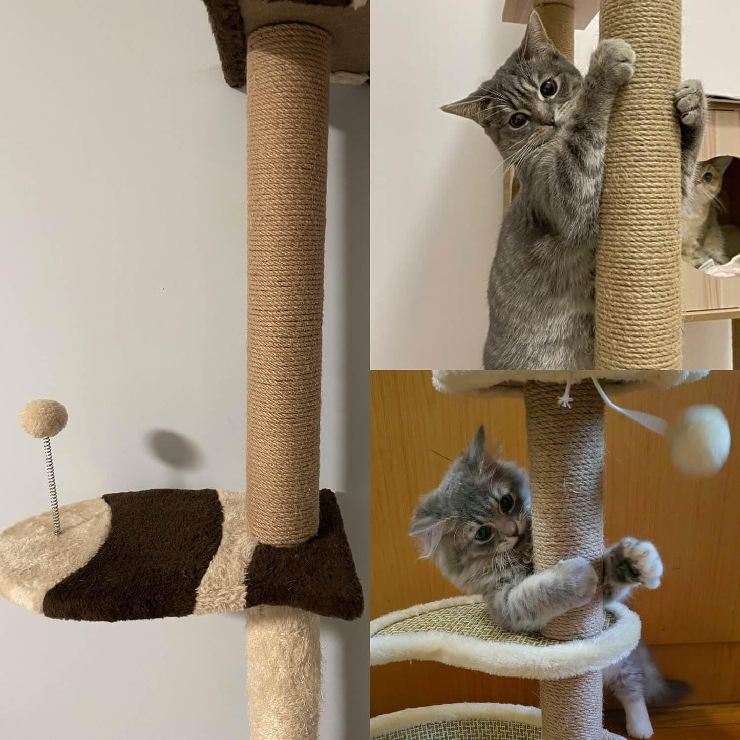 2-Pack Natural Jute Twine Rope, 6mm x 656ft Heavy Duty & Eco-Friendly - for Crafts, Gardening, Cat Scratching Post, Bundling & Hanging, 328Feet/Roll