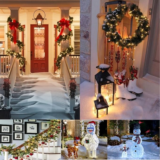 18ft 50 LED Battery Operated Christmas Lights, 8 Modes with Timer - Waterproof for Indoor & Outdoor Decor